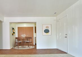 Midland apartment for rent - Timberland Layout Dining Room Area at Woodland Place Apartments, Midland