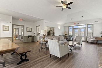 Large clubhouse with fireplace and free wi-fi