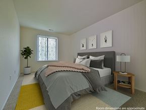 Grand Blanc apartment for rent - Bedroom With Expansive Windows at Perry Place Apartments, Grand Blanc, 48439