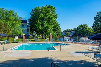 Refreshing pool with sundeck