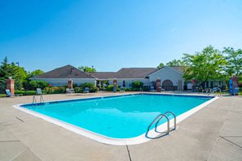 Refreshing pool with sundeck