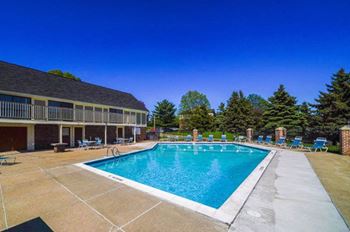 Pool with large sundeck