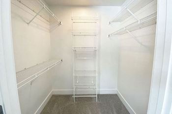 Walk-in closet with organizers 