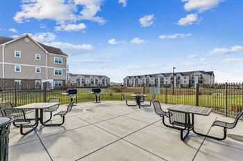 Plenty of seating in grilling area