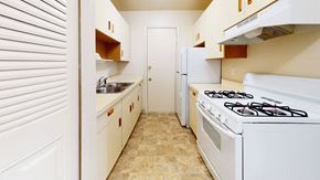 Wyoming apartment for rent - well equipped kitchen with a gas stove at Swiss Valley Apartments, Wyoming, MI