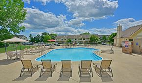 Oak Creek apartment for rent - Large Outdoor Pool and Sundeck Area at Tanglewood Apartments, Oak Creek, 53154
