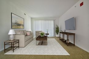 Grand Blanc apartment for rent - Spruce Living Room Model at Thornridge Apartments, Grand Blanc 48439