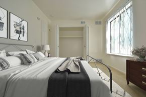 Midland apartment for rent - Timberland Layout Bedroom Model at Woodland Place Apartments, Midland, MI