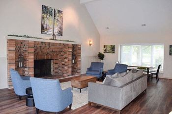 Large community clubhouse with lounge areas 