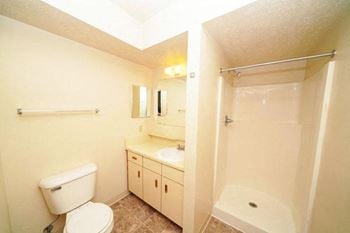 Second bathroom with a walk-in shower 