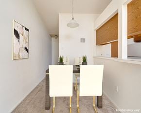 Clinton Twp apartment for rent - Winterberry Layout Dining Area at The Harbours Apartments, Clinton Twp