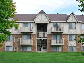 Waterford Twp apartment for rent - Apartment Building Exterior at Rivers Edge Apartments, Waterford, MI, 48327