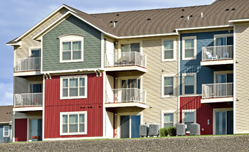 A picture of an apartment building