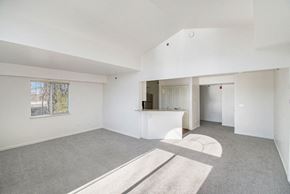 La Vista apartment for rent - Cathedral ceilings and an enlarged living room with extra windows at Brentwood Park Apartments, La Vista, Nebraska