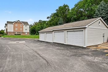 Garages with remote openers offered for $100 per month based on availability