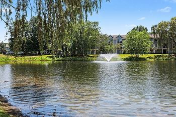 Scenic grounds with beautiful pond views