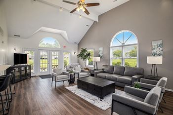 Community building with high ceilings and wi-fi