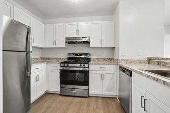 European-style kitchen with breakfast bar