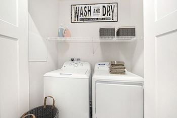 Full-size washer and dryer