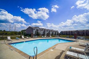 Fort Wayne apartment for rent - Large Outdoor Pool and Sundeck at Dupont Lakes Apartments, Fort Wayne