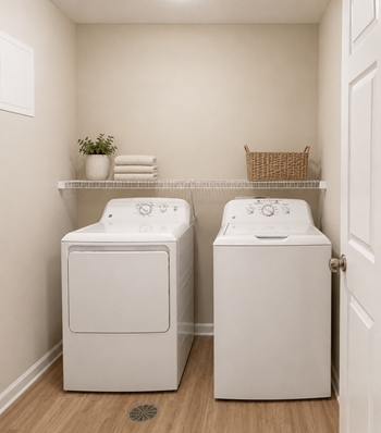 Washer & dryer in each home