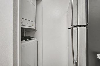 Stackable washer/dryer in every apartment