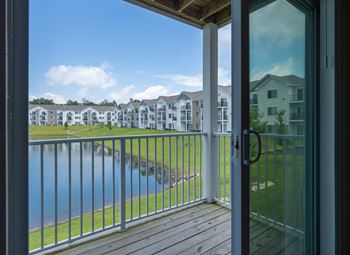 Lakefront patio or balcony