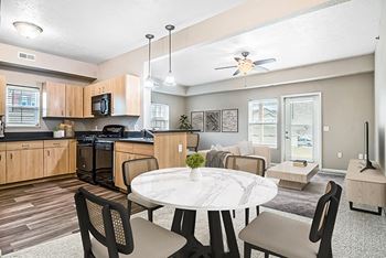 Kitchen with breakfast bar 