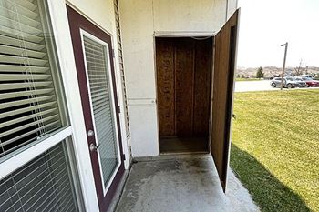 Enclosed, private storage on patio or balcony