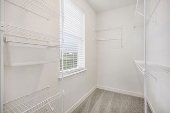 Walk-in closets with organizers offered