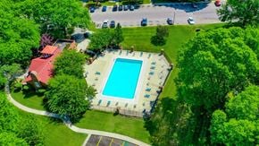 Elkhart apartment for rent - Pool Overhead View at Old Farm Apartments, Elkhart
