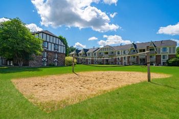 Sand volleyball court