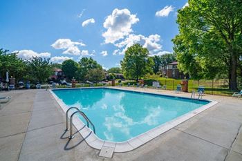Pool with large sundeck