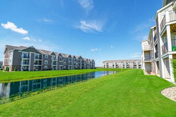 Spectacular pond views