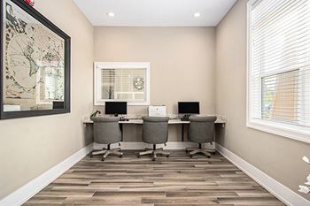 Business center inside clubhouse