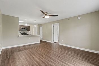 Hard-surface flooring on the first floor