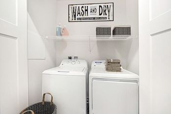 Full-size washer and dryer set