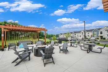 Fire pit with seating