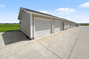 Garages with remote openers offered for $100 per month based on availability