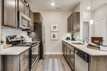 Our apartments offer a modern kitchen with stainless steel appliances