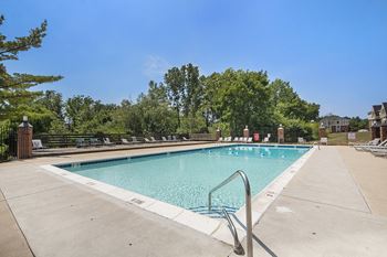 Pool with large sundeck 