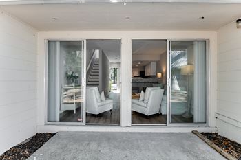 Patio off living room