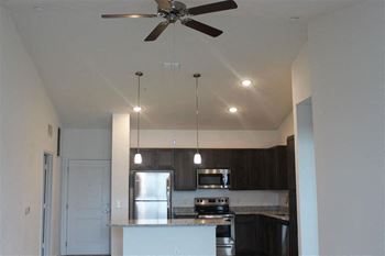 Vaulted and tray ceilings in fourth floor apartment homes