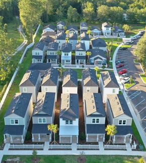 Gainesville apartment for rent - aerial image of community