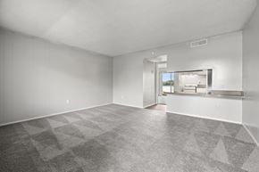 Largo apartment for rent - A large empty room with a patterned carpet.