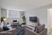 Oak Park apartment for rent - Modern Living Room at The Loop on Greenfield Apartments, Oak Park, MI