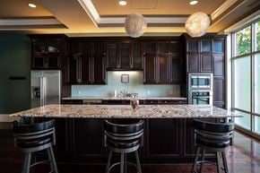 Gahanna apartment for rent - Kitchen in the club room at the Residences of Creekside.