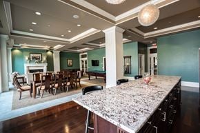 Gahanna apartment for rent - Overview of the kitchen and dinning area at the Club Room at the Residences of Creekside.