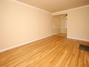 North Hollywood apartment for rent - living room with hardwood floors