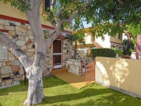North Hollywood apartment for rent - a tree in front of one of the units with a staircase